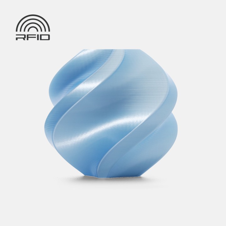 PLA Silk+ Bambu Lab – Baby Blue (13603), filamento 1,75 mm